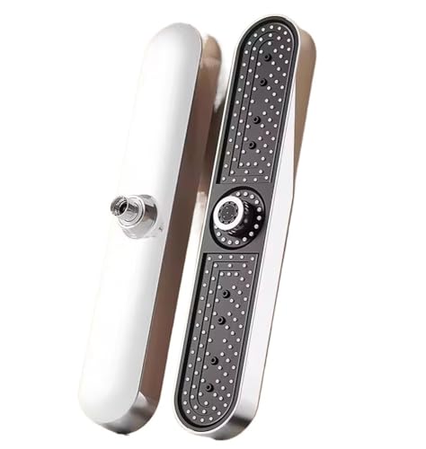 TCVCTNMZTX 48 cm Super Big Panel Deckenmontierter Duschkopf 3 Modi Einstellbarer Supercharge-Regenduschen-Hochdruck-Duschkopfsatz Duschkopf(Silver Top Shower) von TCVCTNMZTX