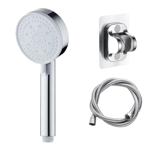 TCVCTNMZTX 5 Formen Duschkopf Polieren for Dusche Regen Wasserhahn Badezimmer Bad Home Duschkopf(Sliver set) von TCVCTNMZTX