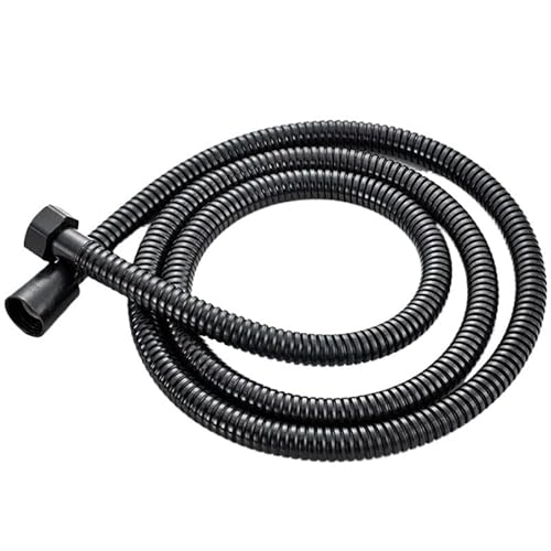 TCVCTNMZTX 5 Modi Druckverstärkung Duschkopf Multifunktions-Einstellbare große Wasserduschdüse Massage Badezimmerzubehör Regendusche Duschkopf(1.5m pipe black) von TCVCTNMZTX
