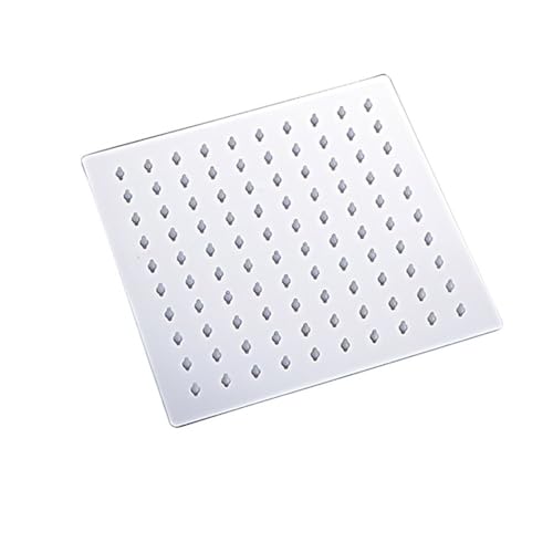 TCVCTNMZTX 8" 10" 12" Big Panel Deckenmontierter Duschkopf Edelstahl Großer Durchfluss Supercharge Regendusche Badezimmer Duschkopf(8 inch silver) von TCVCTNMZTX