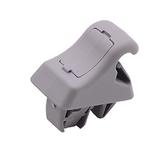 TCVCTNMZTX Auto Sonnenblende Haken passend for Mitsubishi passend for Pajero passend for Montero MK3 2000 2001 2002 2003 2004 2005 2006 MR779704 MR779705 Kunststoff Beigr Grau Auto-Sonnenblenden(Gray) von TCVCTNMZTX