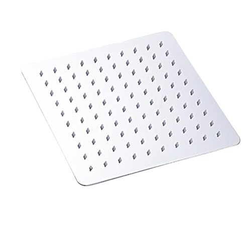 TCVCTNMZTX Duschkopf 12/10/8 Zoll Edelstahl Ultradünne Wasserfall-Duschköpfe Regenduschkopf Quadratisch ﻿ Duschkopf(10 inch sliver) von TCVCTNMZTX