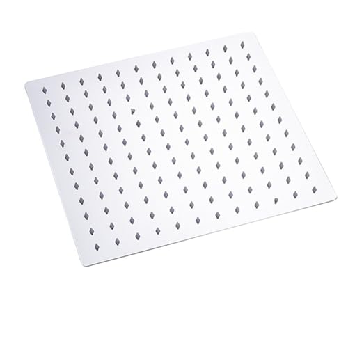 TCVCTNMZTX Duschkopf 12/10/8 Zoll Edelstahl Ultradünne Wasserfall-Duschköpfe Regenduschkopf Quadratisch ﻿ Duschkopf(12 inch sliver) von TCVCTNMZTX