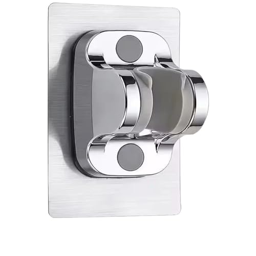 TCVCTNMZTX Großes Panel Hochdruck-Duschkopf 3 Modi Einstellbarer großer Durchfluss Wasserfall Druckbeaufschlagter Badezimmer-Duschkopf for Ein-Tasten-Stopp Duschkopf(Silver Holder) von TCVCTNMZTX