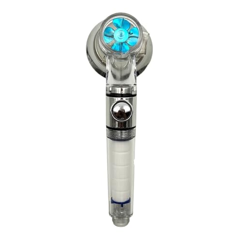 TCVCTNMZTX Turbo Propeller Big Boost Duschkopf for Filter Stopp-Taste 3 Modi Einstellbare Sprühdüse Hochdruck Badezimmer Duschkopf(D) von TCVCTNMZTX