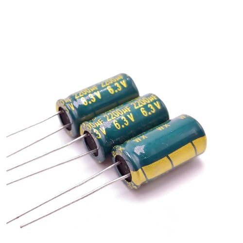 100pcs/lot 6.3V 2200UF 8 * 16mm Low/Impedance High Frequency Aluminum Electrolytic Capacitor 2200UF 6.3V 8 * 16 6.3V2200UF Capacitance Meters von TCYNNQVD