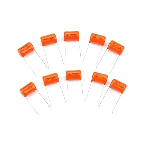 10Pcs 200v 715P .022uf Orange Drop Capacitors Tone Caps Guitar Tone Capacitor Lightweight Guitar Capacitor Capacitance Meters von TCYNNQVD