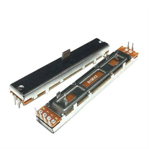 1pc 88mm Mixer Fader B10Kx2 Double Channel B103 Sliding Potentiometer 6pins Length 8.8cm Travel 60mm Handle 8mm von TCYNNQVD