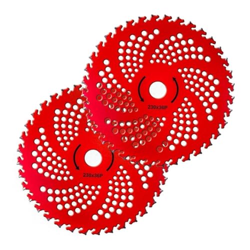2 Pcs 9 Inch 36 T Brush Cutter Blades Replacement Grass Trimmer Cutting Disc Grass Brush Cutter Disc Blade 2 Pcs 9 Inch 36 T Brush Cutter Blades Replacement Grass Trimmer Cutting Disc Grass Brush Cutter Disc Blade von TCYNNQVD