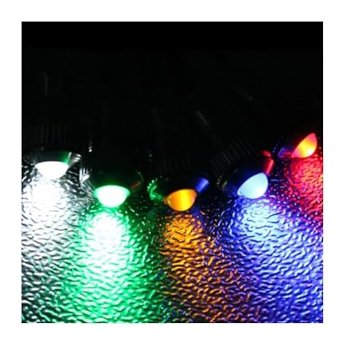 ElectronicSwitch 1PC 8mm Flat head Blue LED Metal Indicator light 8mm lamp 24V von TCYNNQVD