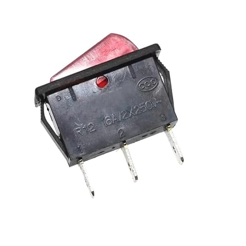 ElectronicSwitch 1PC R12 boat switch 3 pin 2 speed red light 16A250V wok 31 * 14mm von TCYNNQVD