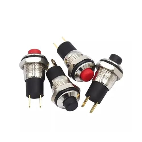 ElectronicSwitch 1PC Red metal button Key switch Self-locking Metal Round 10MM ElectronicSwitch 1PC Red metal button Key switch Self-locking Metal Round 10MM von TCYNNQVD