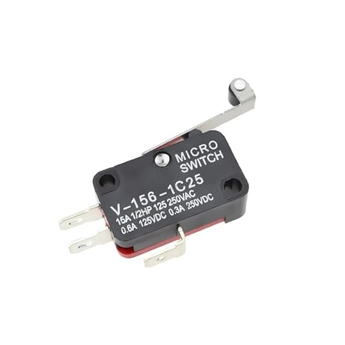 ElectronicSwitch 1PCS V-156-1C25 15A Push Button SPDT Momentary Snap Action Limit switch, travel von TCYNNQVD