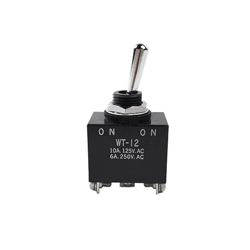 ElectronicSwitch 1PCS WT-12 toggle switch 3pin 2gears self-locking Opening 12mm 6A250V ElectronicSwitch 1PCS WT-12 toggle switch 3pin 2gears self-locking Opening 12mm 6A250V von TCYNNQVD