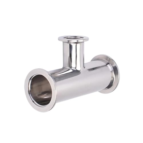 KF50 to KF25 Vacuum KF Ferrule Tee Pipe Fitting Reducer Fit Tri Clamp 304 Stainless Steel von TCYNNQVD