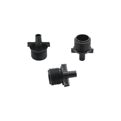 TCYNNQVD 10 Pcs 1/2" Male Thread to 6mm Inner Diameter Nozzle Holder Connections Water Pipe Atomizing Nozzle Irrigation System TCYNNQVD 10 Pcs 1/2" Male Thread to 6mm Inner Diameter Nozzle Holder Connections Water Pipe Atomizing Nozzle Irrigation System von TCYNNQVD