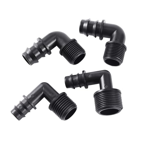 TCYNNQVD 5 Pcs 3/4" Male Thread Elbow Connector DN16 Pipe Connector Garden Irrigation Water Connection Fittings TCYNNQVD 5 Pcs 3/4" Male Thread Elbow Connector DN16 Pipe Connector Garden Irrigation Water Connection Fittings von TCYNNQVD
