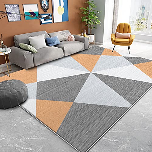 Ultraweicher Faux-Teppich, Moderner Minimalistischer Shag-Teppich Für Schlafzimmer, Esszimmer, Waschbarer Teppich Für Wohnzimmer,j,160x230cm(63x91in) von TCpick