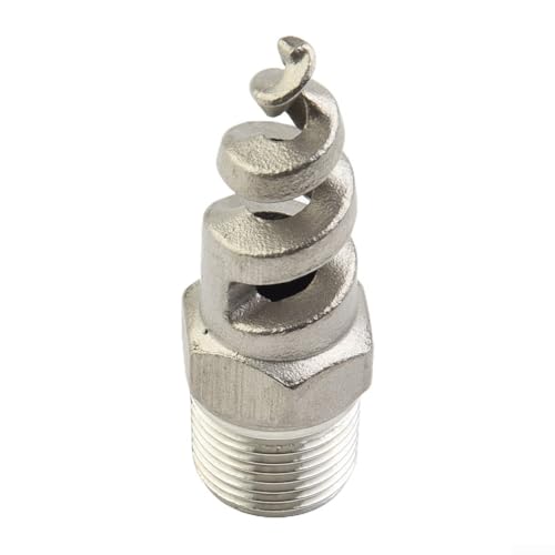 316L Edelstahl Spiralkegel Düse Zerstäubung Sprühdüse mit Weitwinkel-Sprühmuster für Gartenbewässerung Staubentfernung Entschwefelung Brandschutz Wasseraufbereitungssystem 316L Edelstahl Spiralkegel Düse Zerstäubung Sprühdüse mit Weitwinkel-Sprühmuster für Gartenbewässerung Staubentfernung Entschwefelung Brandschutz Wasseraufbereitungssystem von TDCuizent