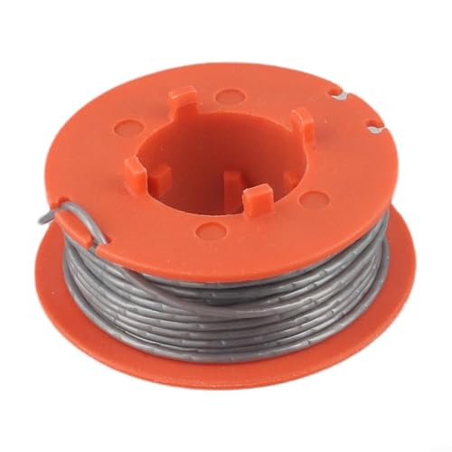 8M Automatische Trimmerfaden Ersatzspule mit Basisabdeckung, kompatibel mit ART 23 26 30 Combitrim Easytrim Rasentrimmer F016800175 F016L71088 1,6 mm Nylonfaden Grau Orange (B) von TDCuizent
