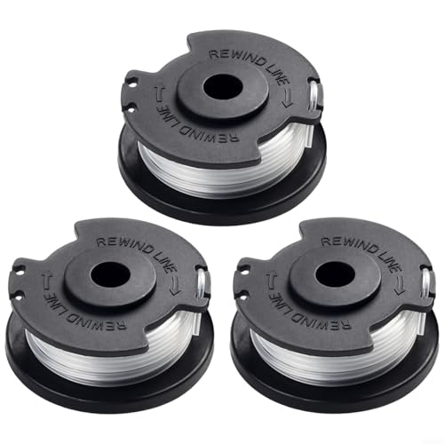 Ersatz-Fadenspule für Einhell Rasentrimmer GE-CT 18/28 Li TC Rasentrimmer-Teile, 1,6 mm Durchmesser, 5 m Länge, Nylonmaterial, 3 Stück, Eater Line Ersatz-Fadenspule für Einhell Rasentrimmer GE-CT 18/28 Li TC Rasentrimmer-Teile, 1,6 mm Durchmesser, 5 m Länge, Nylonmaterial, 3 Stück, Eater Line von TDCuizent