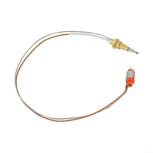 Kupfer-Thermoelement, Gasbrenner, Sicherheitsvorrichtung mit Fadenkopf für Sabaf integrierte Herdplatte, Ersatzteil, Metallfarbe (kurze Nadel 35 cm) von TDCuizent