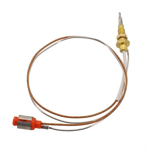Kupfer-Thermoelement, Gasbrenner, Sicherheitsvorrichtung mit Fadenkopf für Sabaf integrierte Herdplatte, Ersatzteil, Metallfarbe (kurze Nadel 40 cm) von TDCuizent