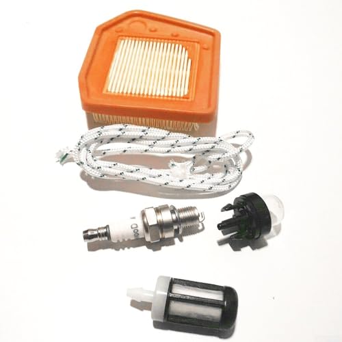 Luftfilter-Wartungsset mit Kraftstofffilterbirne, Zugstarterschnur für F40, FS310, FS360, FS410, FS460, Rasentrimmer-Teile, Ersatz-Set für Garten-Elektrowerkzeuge Luftfilter-Wartungsset mit Kraftstofffilterbirne, Zugstarterschnur für F40, FS310, FS360, FS410, FS460, Rasentrimmer-Teile, Ersatz-Set für Garten-Elektrowerkzeuge von TDCuizent