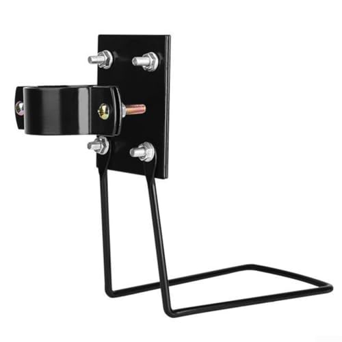 Metall-Fahrradkorb-Halterung, verstellbar, feste Halterung für Mountainbike, Rennrad, E-Bike, Roller, Frontkorb-Installation mit Schrauben (L Typ Halter und Halterung) von TDCuizent