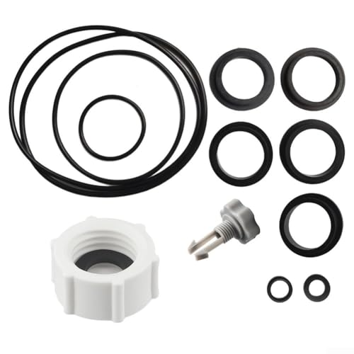 Pool Sandfilterpumpe Ablassventilabdeckung mit O-Ring Set Ersatzteile Kit für Intex 11456 25013 Schwimmbad Filteranlage Wartung inkl. Luftablassventil Tankdichtung Laubfangdichtungen Pool Sandfilterpumpe Ablassventilabdeckung mit O-Ring Set Ersatzteile Kit für Intex 11456 25013 Schwimmbad Filteranlage Wartung inkl. Luftablassventil Tankdichtung Laubfangdichtungen von TDCuizent