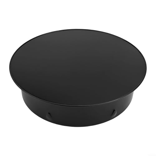 Schwarze Edelstahl-Schornsteinlochabdeckung, runde Ofenrohrabdeckung, Rauchabzugskappe, Kaminrohrabdeckung, Wetterschutz, Schild für Heizungssystem zu Hause (90 mm) von TDCuizent