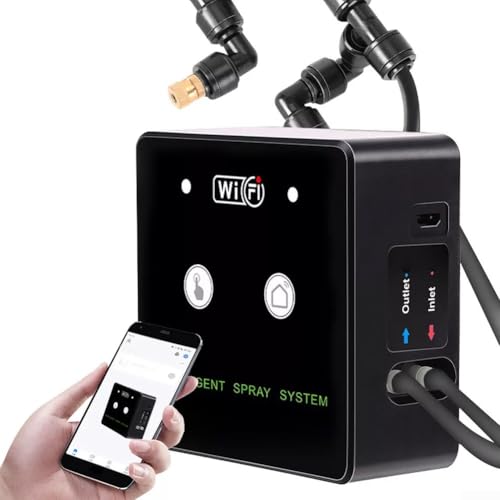 Smart WiFi Terrarium Misting System with 360 Degree Rotating Sprayer Automatic Plant Humidification Controller Digital Timer for Reptile Enclosure Rainforest Greenhouse Indoor Plants (3 nozzle) von TDCuizent