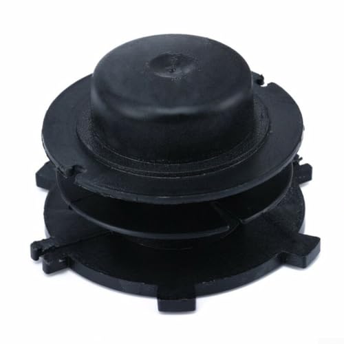 TDCuizent 2 Stück Trimmerkopfspule Ersatz für FS 44 55 80 85 90 100 110 120 130 200 250 25-2 schwarzer Kunststoff-Schneidkopf Teilenummer 4002-713-3017 kompatibel mit Rasentrimmer-Modellen von TDCuizent
