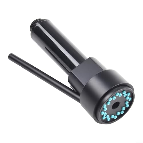 TDCuizent Ausziehbarer Sprühkopf, Ersatz für Küchenmischer, Wasserhahn mit Duscheinstellung, schwarzes ABS G1/2 Zoll Rohr kompatibel, einfach zu installieren, Wasserfall-Stream TDCuizent Ausziehbarer Sprühkopf, Ersatz für Küchenmischer, Wasserhahn mit Duscheinstellung, schwarzes ABS G1/2 Zoll Rohr kompatibel, einfach zu installieren, Wasserfall-Stream von TDCuizent