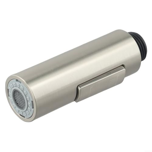 TDCuizent Ausziehbarer Wasserhahn-Sprühkopf, Ersatz-Küchenspüle, Sprühdüse mit einstellbaren Wasserdurchflussmodi, multifunktionaler ABS-Duschkopfaufsatz für Badezimmer oder Küche (gebürstet) von TDCuizent