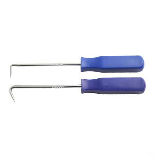 TDCuizent Auto Pick and Hook Tool Set Double Ended Steel Hooks 45 90 Degree for O Ring Oil Seal Gasket Removal Auto Repair Maintenance Workshop Hand Tools 2 Pieces von TDCuizent