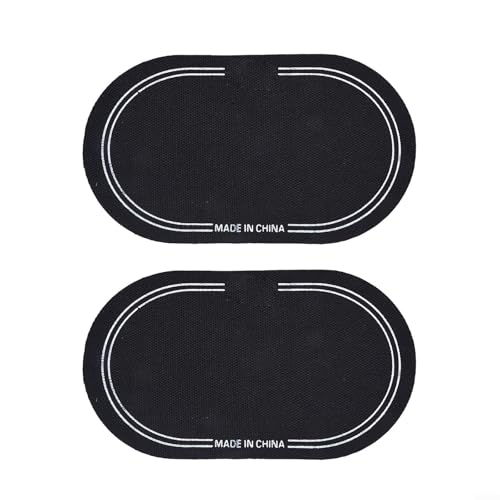 TDCuizent Bass Drum Pedal Patch Set Kick Pad Percussion Zubehör Schützt Drumhead Erhöht Angriff Passt Single Double Pedal 2 Stück Drumming Practice Studio Performance (D) von TDCuizent