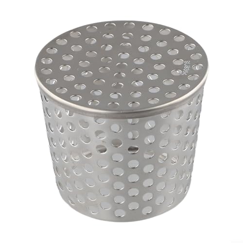 TDCuizent Edelstahl-Dachrinnenschutz, Laubschutz, 304, rostbeständiger Dach-Fallauslaufschutz für Schmutzprävention und reibungslosen Wasserfluss, passend für Rohre (75–83 mm) von TDCuizent