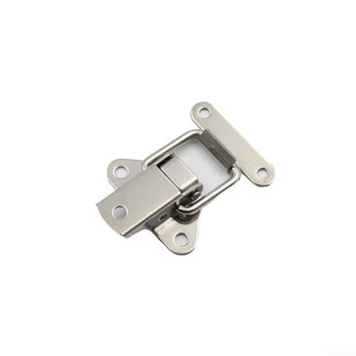 TDCuizent Edelstahl-Knebelverschluss, federbelastete Klemm-Clips für Koffer, Kisten, Truhen, Schrank, Tür, Hardware, robuster Metallverschluss, Schnallenverschluss, 4 Stück von TDCuizent