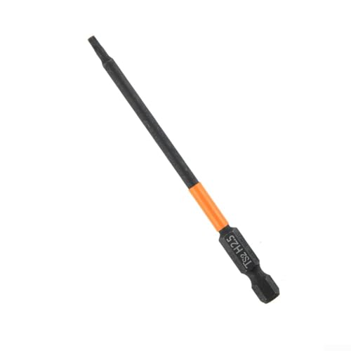 TDCuizent Elektro-Schraubendreher-Bits mit Sechskantkopf, 100 mm, 1/4 Zoll, Sechskantschaft, magnetisch, metrisch, Stahl-Bits für Akku-Bohrmaschinen, Schnellverbindung, Handwerkzeug-Zubehör (H2/) von TDCuizent