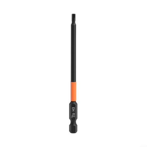 TDCuizent Elektro-Schraubendreher-Bits mit Sechskantkopf, 100 mm, 1/4 Zoll, Sechskantschaft, magnetisch, metrisch, Stahl-Bits für Akku-Bohrmaschinen, Schnellverbindung, Handwerkzeug-Zubehör (H3) von TDCuizent
