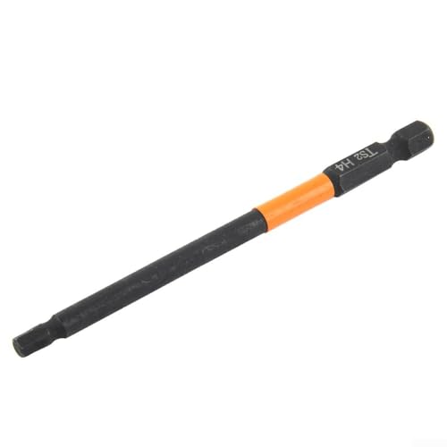 TDCuizent Elektro-Schraubendreher-Bits mit Sechskantkopf, 100 mm, 1/4 Zoll, Sechskantschaft, magnetisch, metrisch, Stahl-Bits für Akku-Bohrmaschinen, Schnellverbindung, Handwerkzeug-Zubehör (H4) von TDCuizent