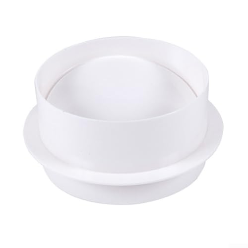 TDCuizent Frischluftsystem Kunststoff-Rückschlagventil für Badezimmerbelüftung unidirektionales Rückflussverhinderungsventil ABS-Material weiß (80 mm) von TDCuizent