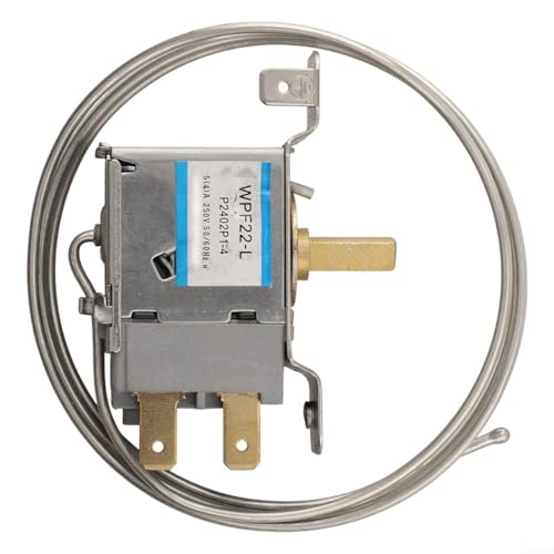 TDCuizent Kühlschrank-Temperaturregler Mechanischer Thermostat WDF18 WDF19 WDF20 WPF22 WPF24 Metallschalter für Kühlschrank Gefrierschrank Vitrine Getränkeschrank AC 250V(C) von TDCuizent