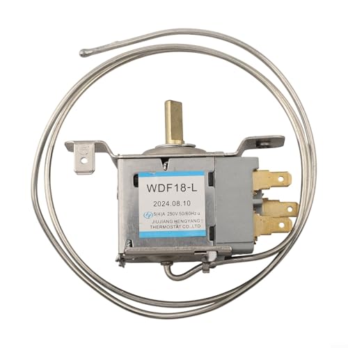 TDCuizent Kühlschrank Temperaturregler Mechanisches Thermostat WDF18 WDF19 WDF20 WPF22 WPF24 Metallschalter für Kühlschrank Gefrierschrank Vitrine Getränkeschrank AC 250V(A) von TDCuizent