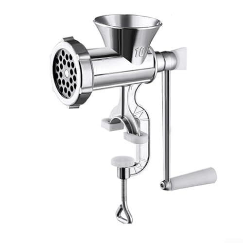 TDCuizent Manuell gekröpfter Wurstfüller und Metall-Fleischwolf, Küchenwerkzeug, handbetriebener Fleischwolf für die Herstellung von hausgemachten Würstchen, Hackfleisch, Knoblauchpaste und Chilisauce TDCuizent Manuell gekröpfter Wurstfüller und Metall-Fleischwolf, Küchenwerkzeug, handbetriebener Fleischwolf für die Herstellung von hausgemachten Würstchen, Hackfleisch, Knoblauchpaste und Chilisauce von TDCuizent