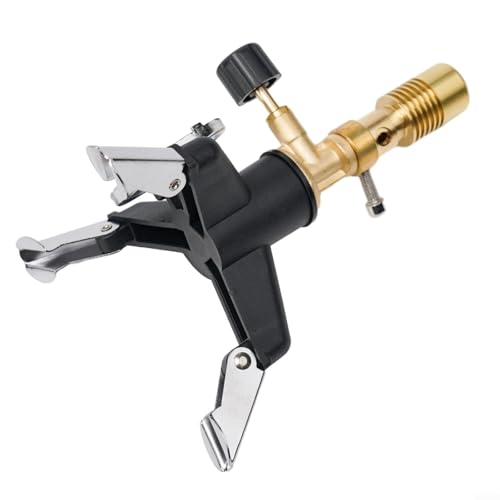 TDCuizent Multifunktionaler tragbarer Bunsenbrenner Gasbrenner Messing Schwarz Kupfer-Finish Kompakt 9 x 7 x 3 cm für Labor Outdoor Camping Herd Heizung Beleuchtung von TDCuizent