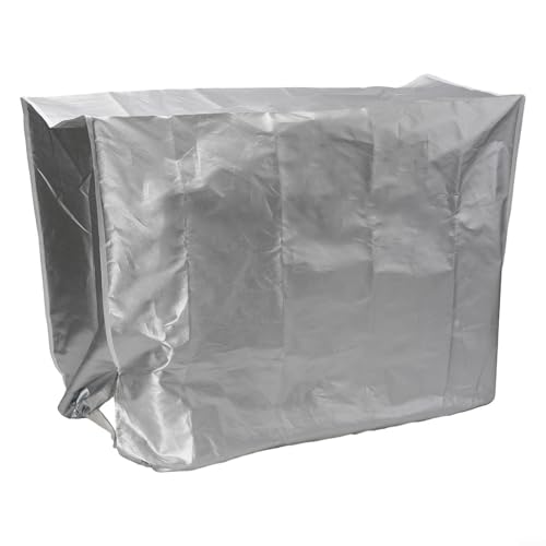 TDCuizent Outdoor-Klimaanlagen-Abdeckung, wasserdicht, staubdicht, Sonnenschutz, silberfarben, Polyester, Größe S 1 Stück von TDCuizent