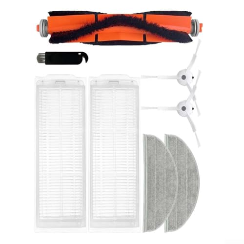 TDCuizent Roboter-Staubsauger-Zubehör-Set mit Rollenbürste, Wischtuchfiltern und Seitenbürsten für ZACO M1S Roboter-Staubsauger, komplettes Ersatzteil-Set von TDCuizent