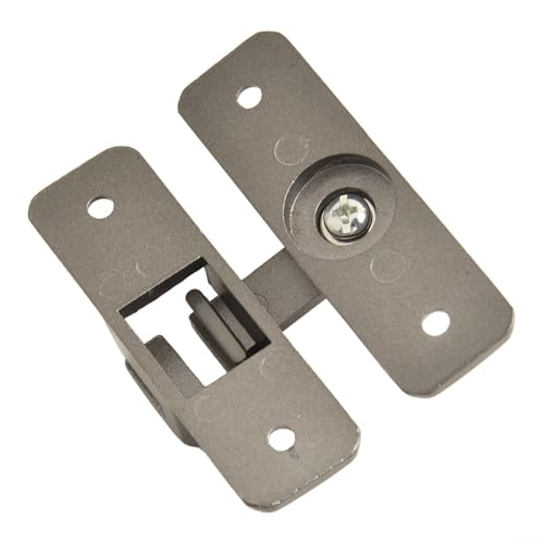 TDCuizent Schiebetürschloss aus robuster Zinklegierung, 90 Grad verstellbar, 180 Grad, für Scheunentür, Schrank, Schublade, Fenster, Badezimmermöbel, Haustierkäfig, Sicherheits-Hardware (grau) von TDCuizent